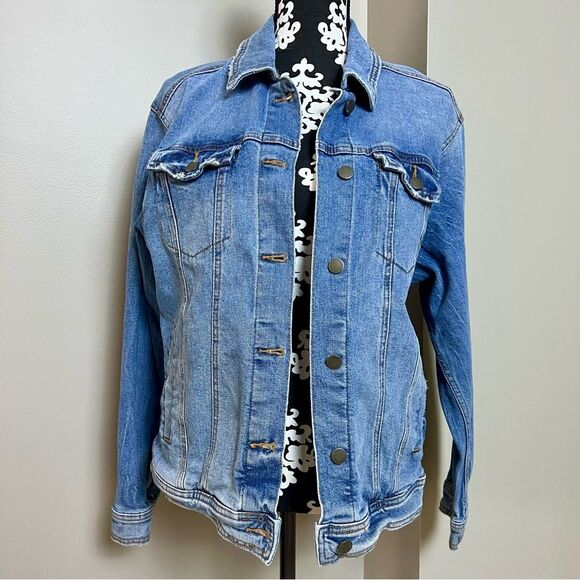 UNIVERSAL THREAD 90’s Baggy Trucker Denim Jean Jacket Medium Blue Wash Medium - Picture 1 of 8